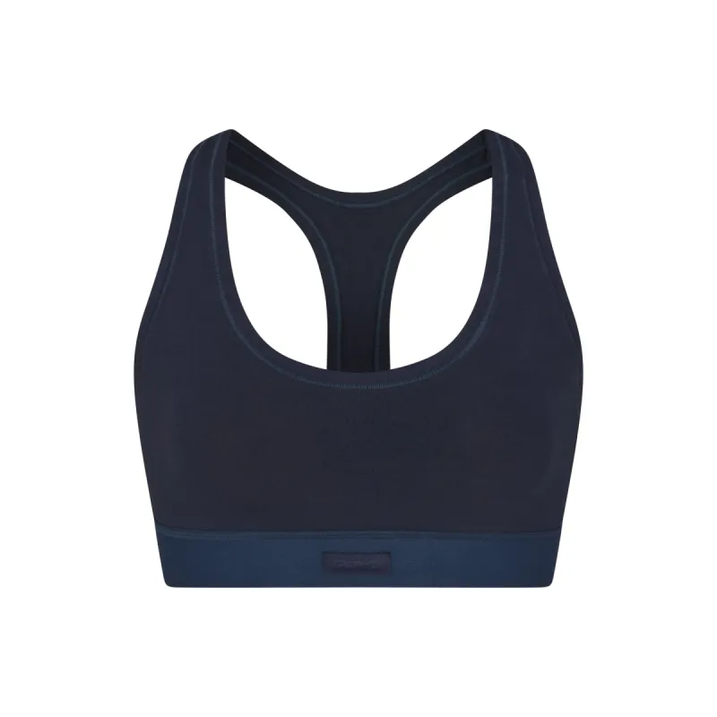 COTTON JERSEY RACERBACK BRA | NAVY sold by SKIMS