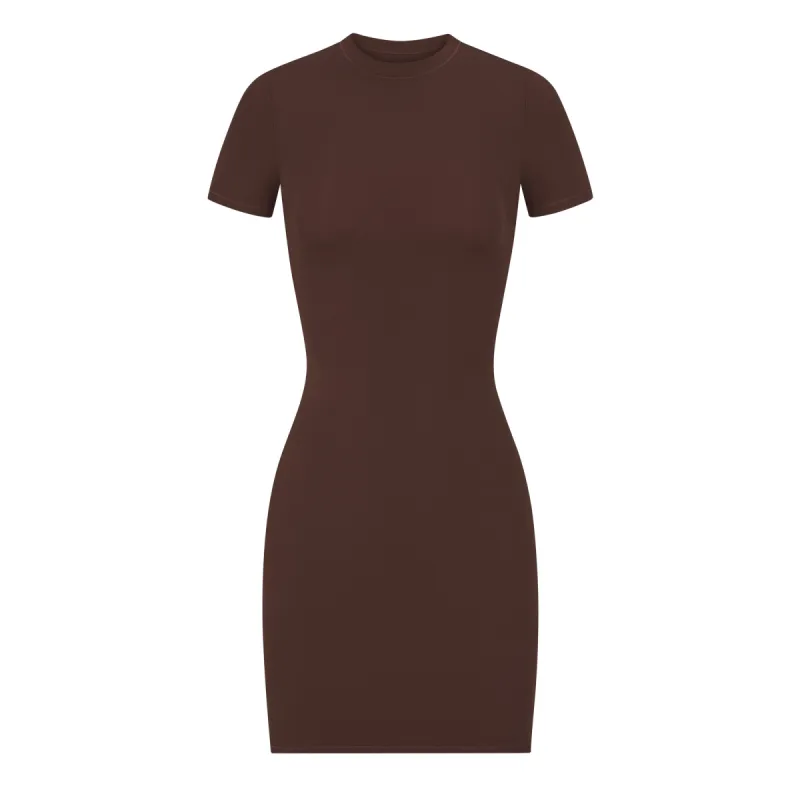 FITS EVERYBODY T-SHIRT MINI DRESS | COCOA sold by SKIMS