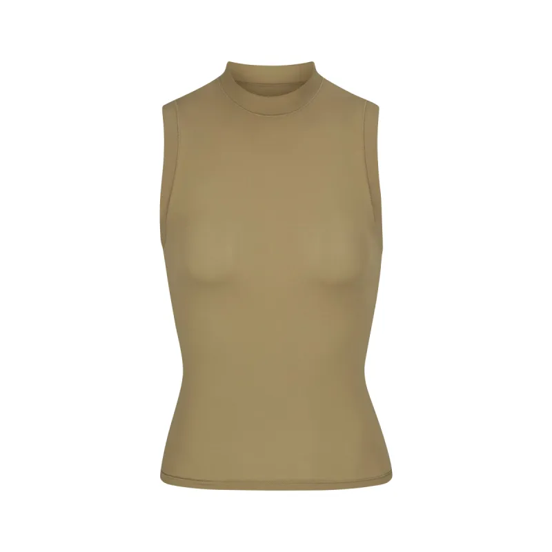 FITS EVERYBODY MOCK NECK TANK | KHAKI sold by SKIMS