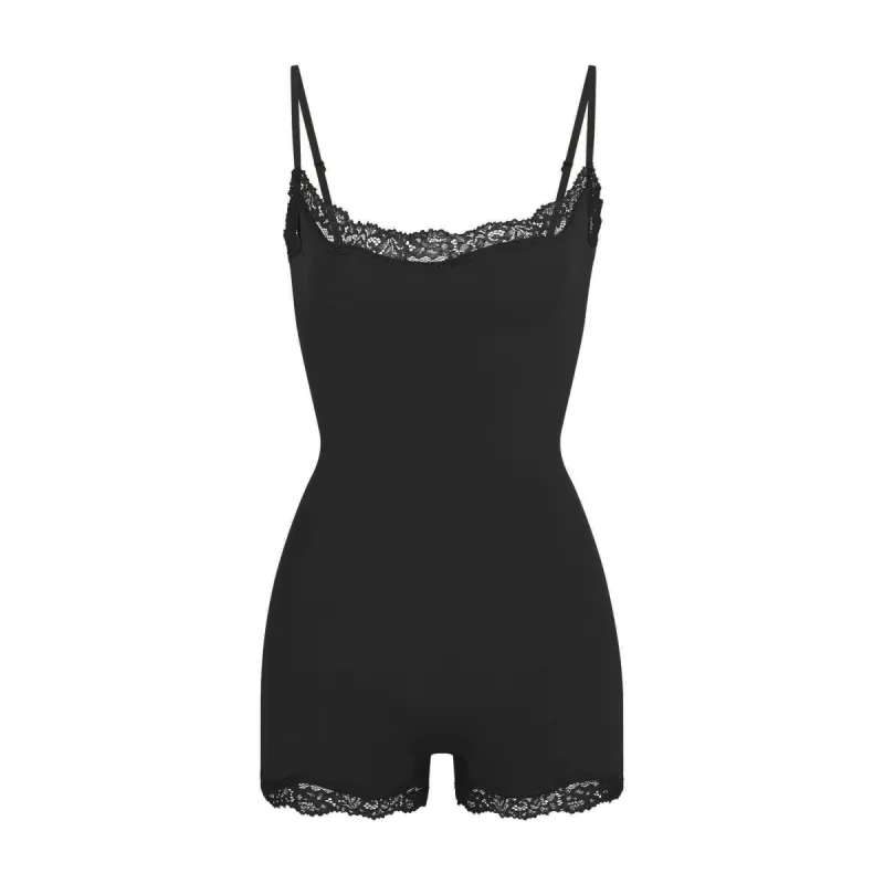 FITS EVERYBODY LACE ONESIE | ONYX sold by SKIMS