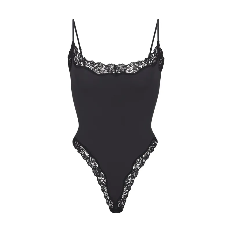 FITS EVERYBODY LACE CAMI BODYSUIT | ONYX sold by SKIMS