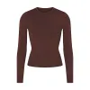 SOFT SMOOTHING SEAMLESS LONG SLEEVE T-SHIRT | COCOA sold by SKIMS