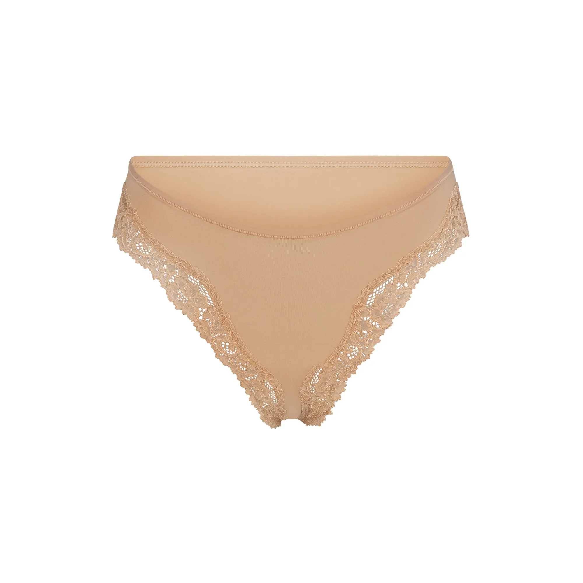 FITS EVERYBODY LACE TANGA | CLAY sold by SKIMS