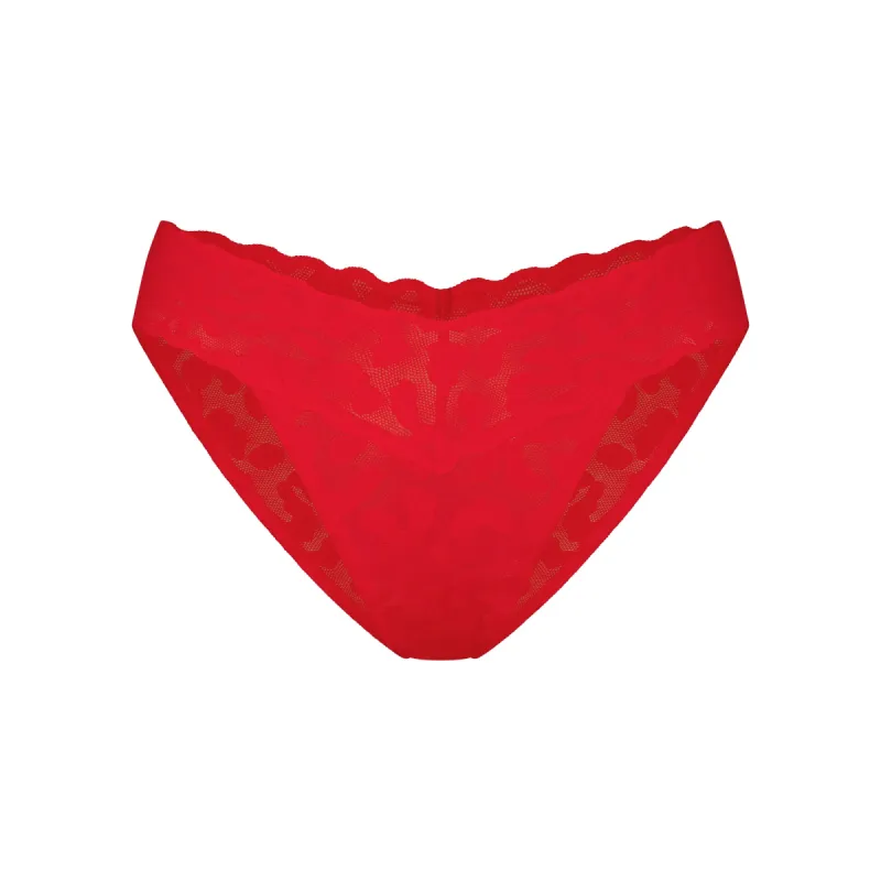 LOGO MESH LACE CHEEKY BIKINI | POPPY sold by SKIMS