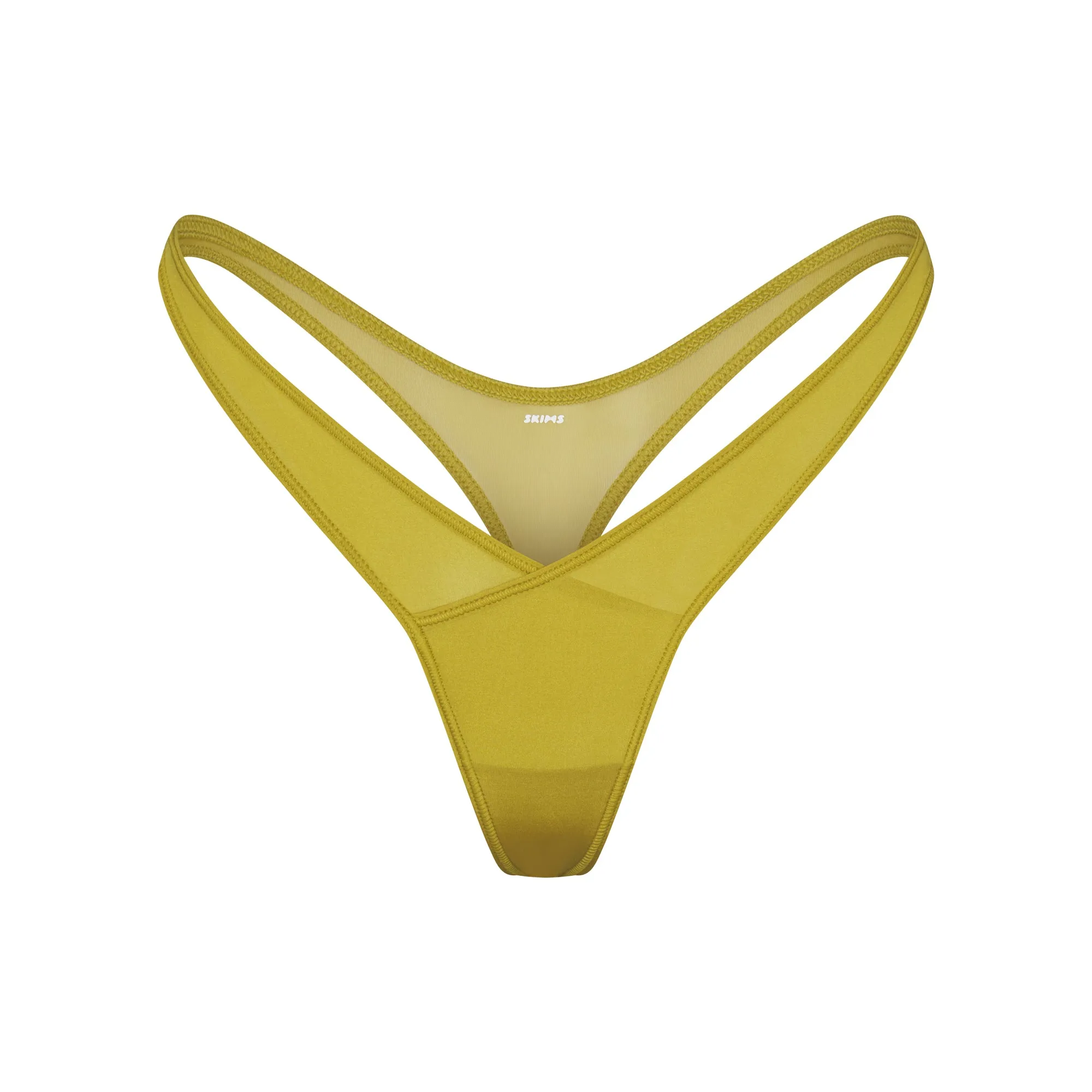 JELLY SHEER HIGH CUT THONG | CHARTREUSE sold by SKIMS