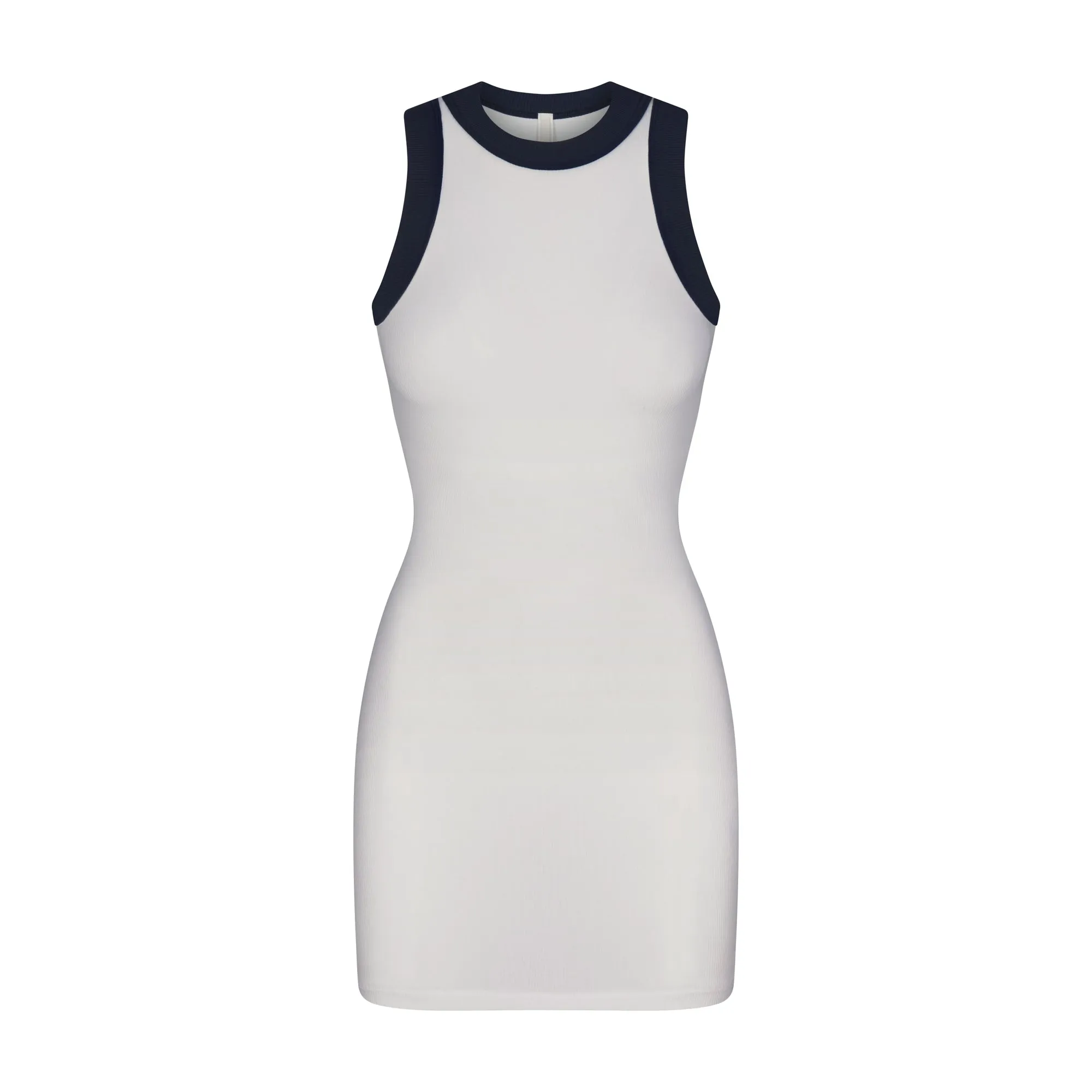 SOFT LOUNGE RINGER TANK MINI DRESS | MARBLE sold by SKIMS