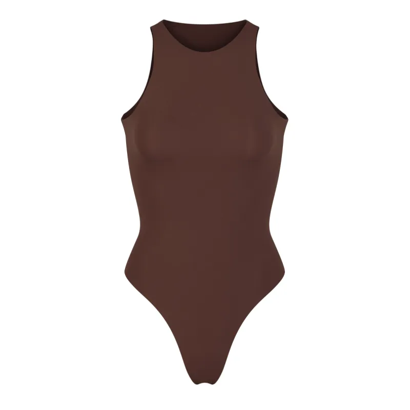 FITS EVERYBODY HIGH NECK BODYSUIT | COCOA sold by SKIMS