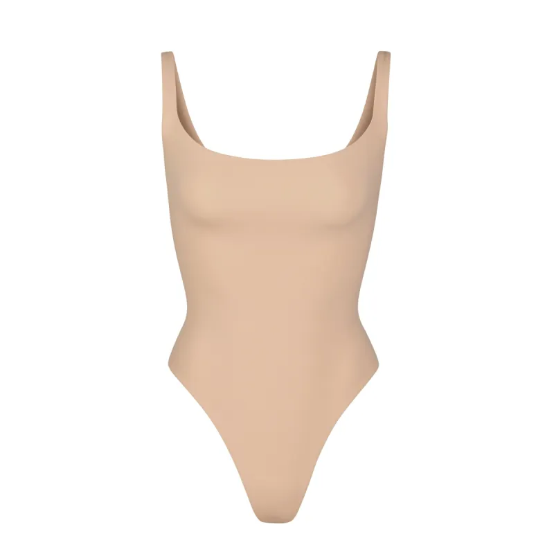 FITS EVERYBODY SQUARE NECK BODYSUIT | CLAY sold by SKIMS
