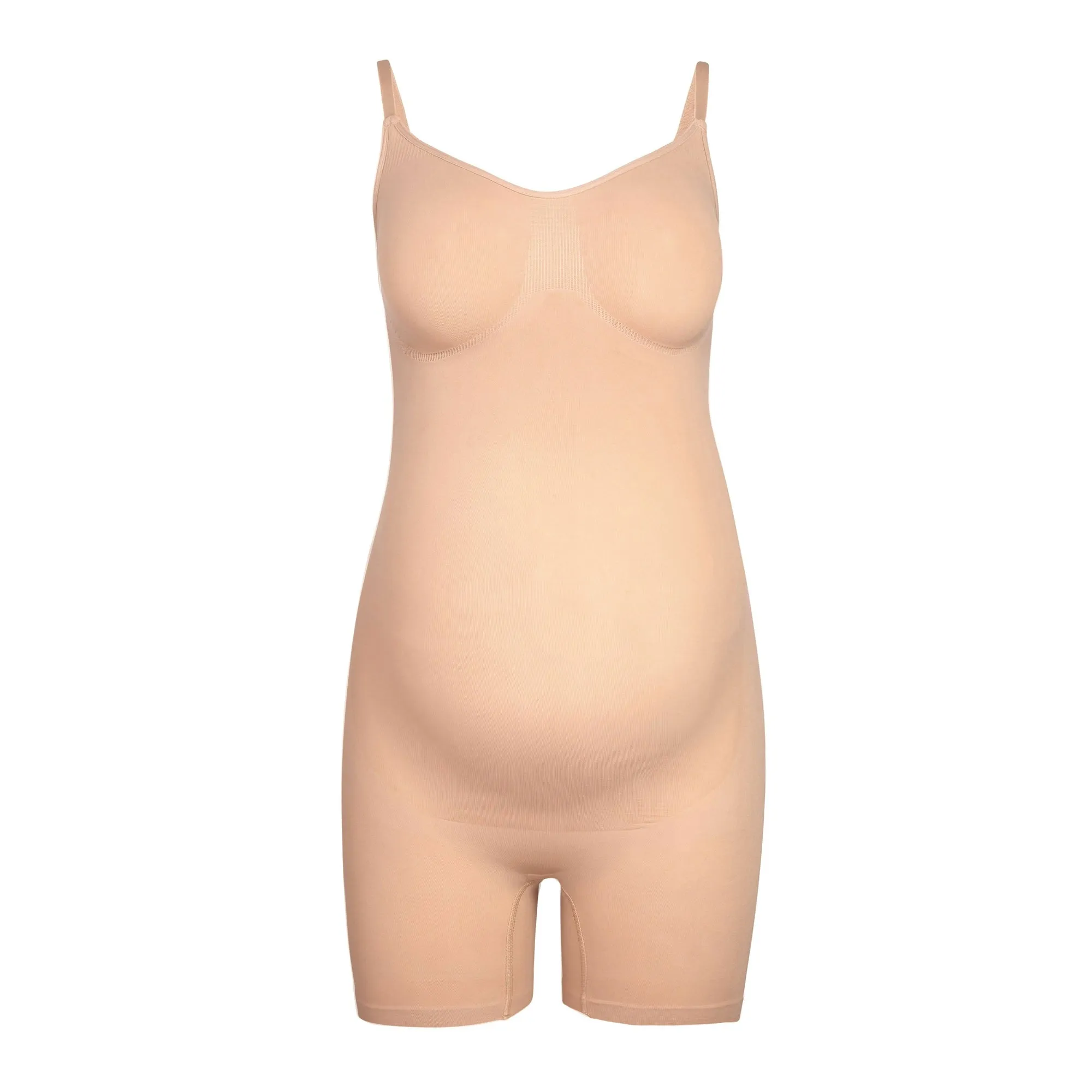 MATERNITY SCULPTING BODYSUIT MID THIGH | CLAY sold by SKIMS