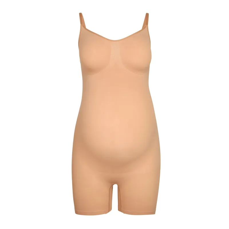 MATERNITY SCULPTING BODYSUIT MID THIGH | OCHRE sold by SKIMS