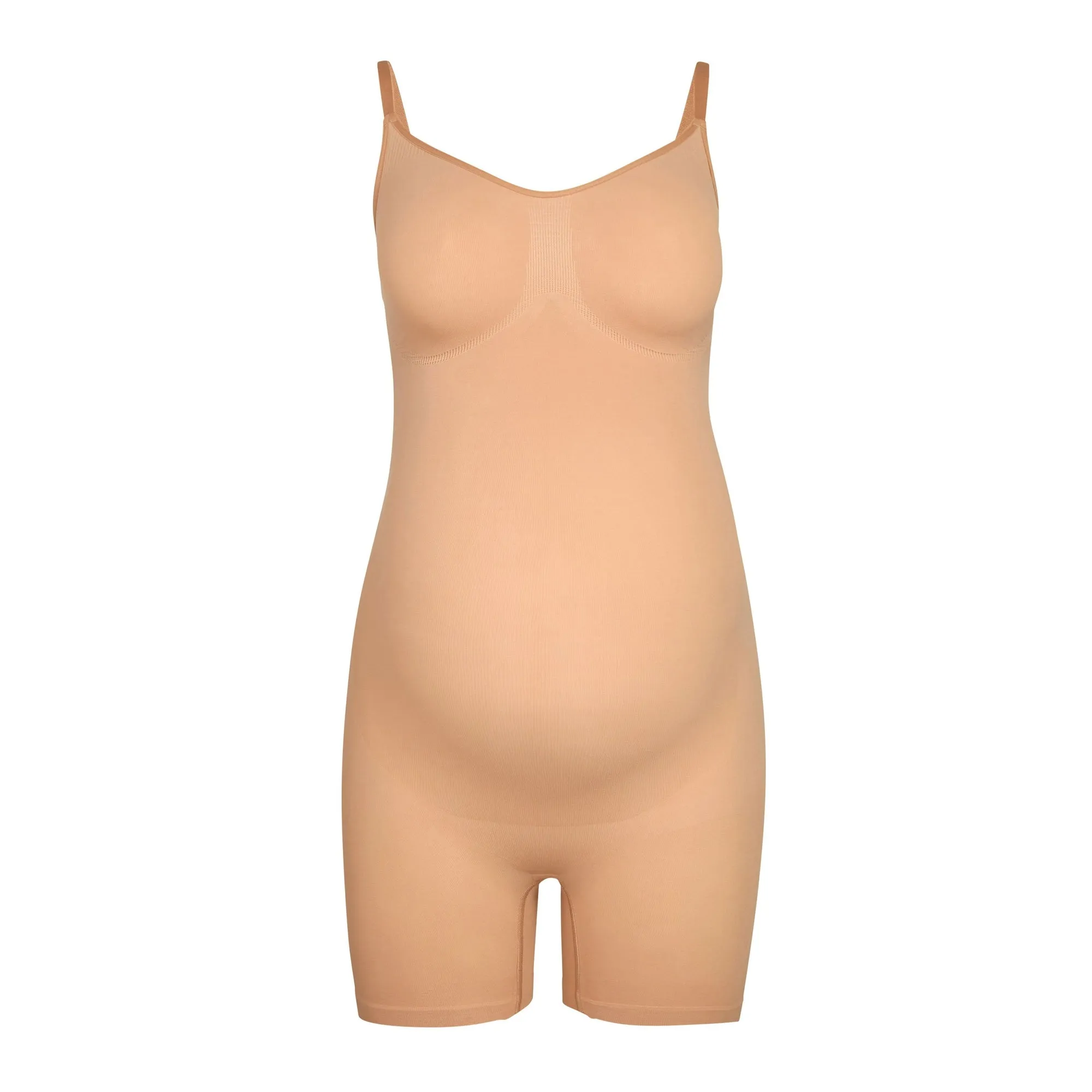 MATERNITY SCULPTING BODYSUIT MID THIGH | OCHRE sold by SKIMS