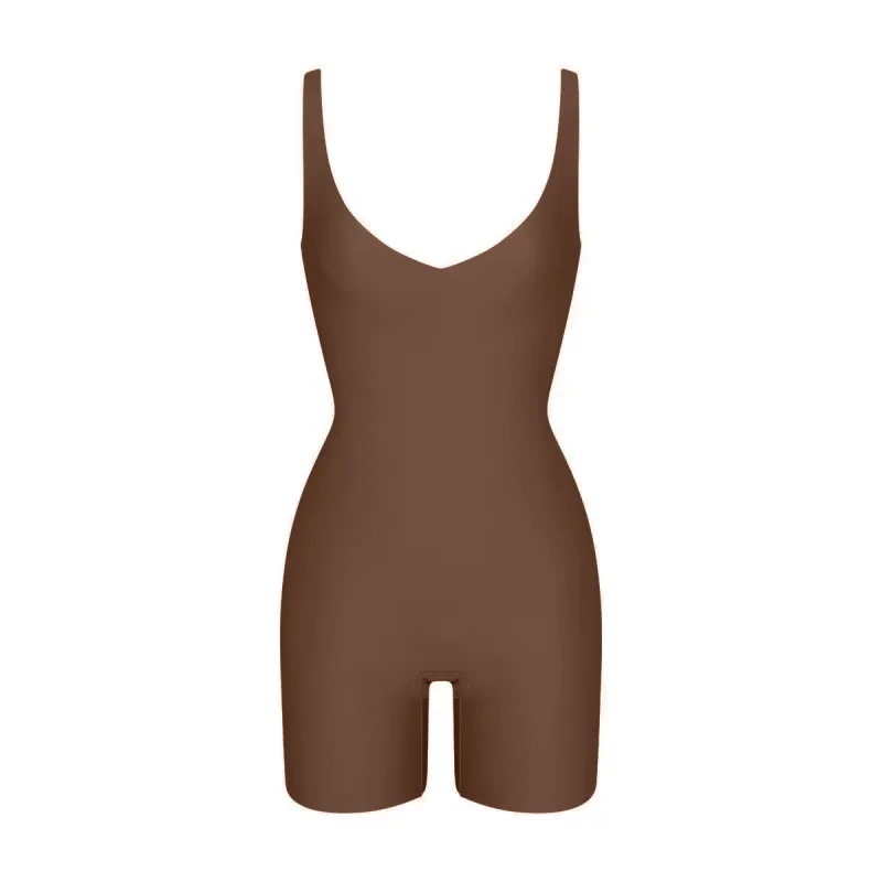 SKIMS BODY UNLINED PLUNGE MID THIGH BODYSUIT | JASPER sold by SKIMS