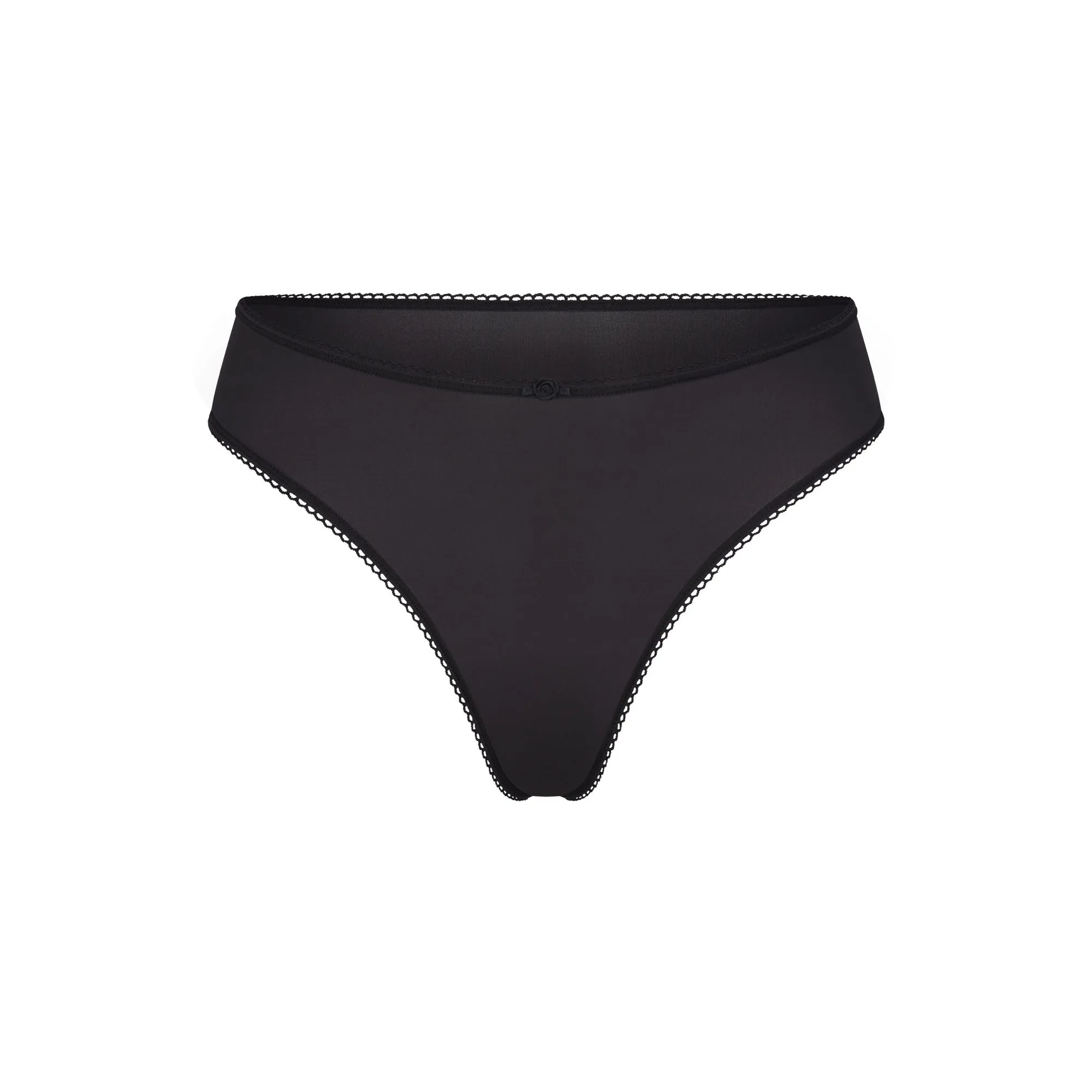 FITS EVERYBODY PICOT THONG | ONYX sold by SKIMS