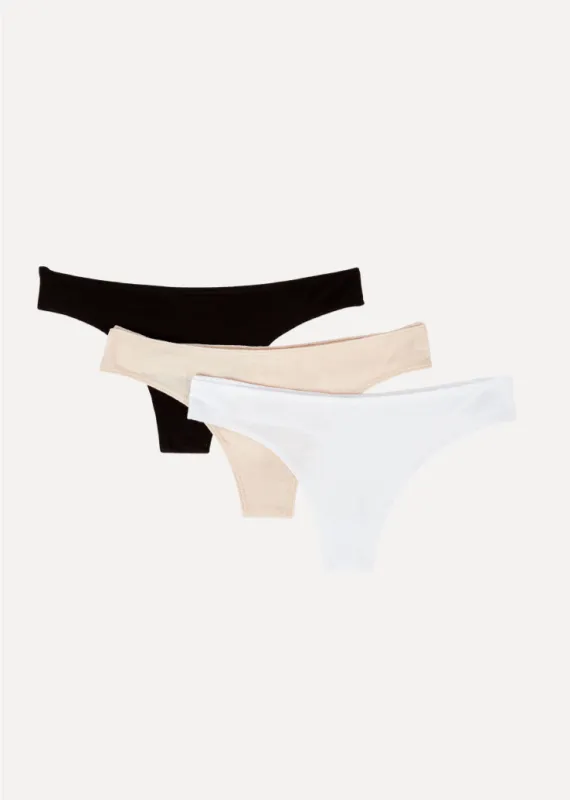 Organic Thong 3 Pack sold by Skin
