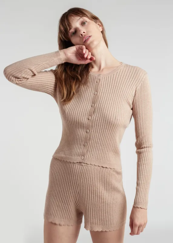 Breathe Cotton Cashmere Cardigan made by Skin