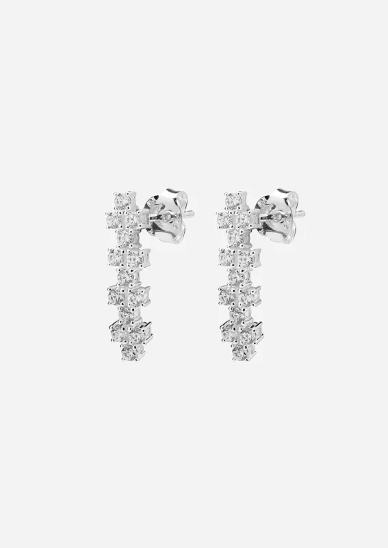 Lumière Cadence Earrings - Sterling silver sold by Skultuna