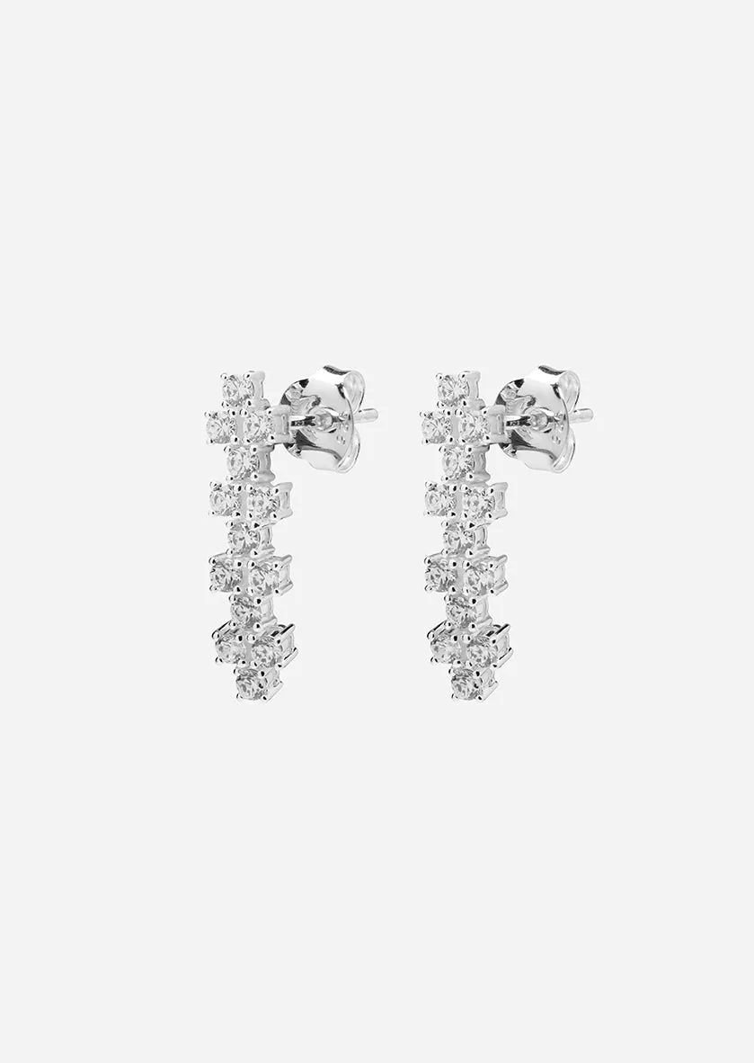 Lumière Cadence Earrings - Sterling silver sold by Skultuna