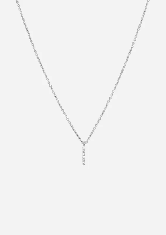 Pavé Letter - Sterling Silver - I made by Skultuna