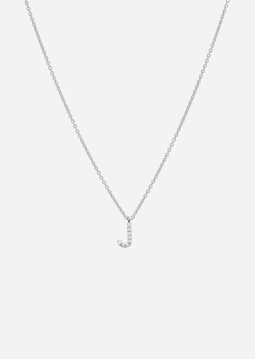 Pavé Letter - Sterling Silver - J sold by Skultuna