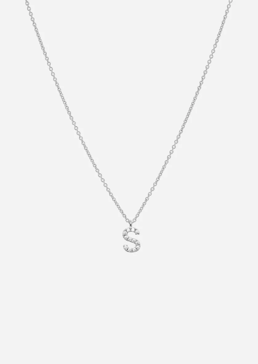 Pavé Letter - Sterling Silver - S sold by Skultuna