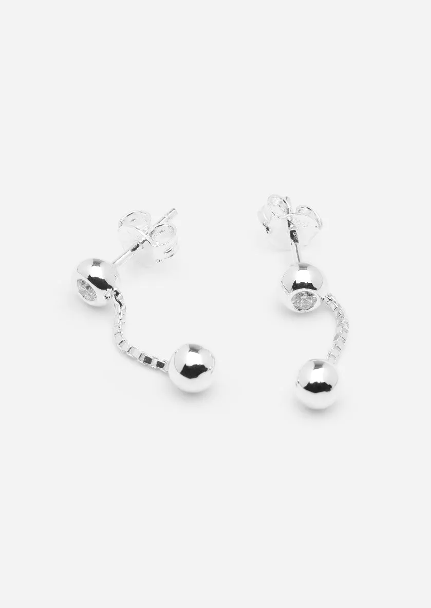 Météorite Diamond Earrings - Sterling Silver sold by Skultuna product image thumbnail 2