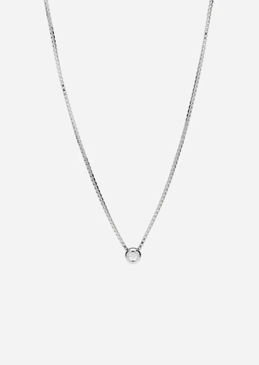 Météorite Diamond Necklace – Sterling Silver sold by Skultuna