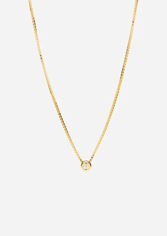 Météorite Diamond Necklace – Gold Vermeil sold by Skultuna