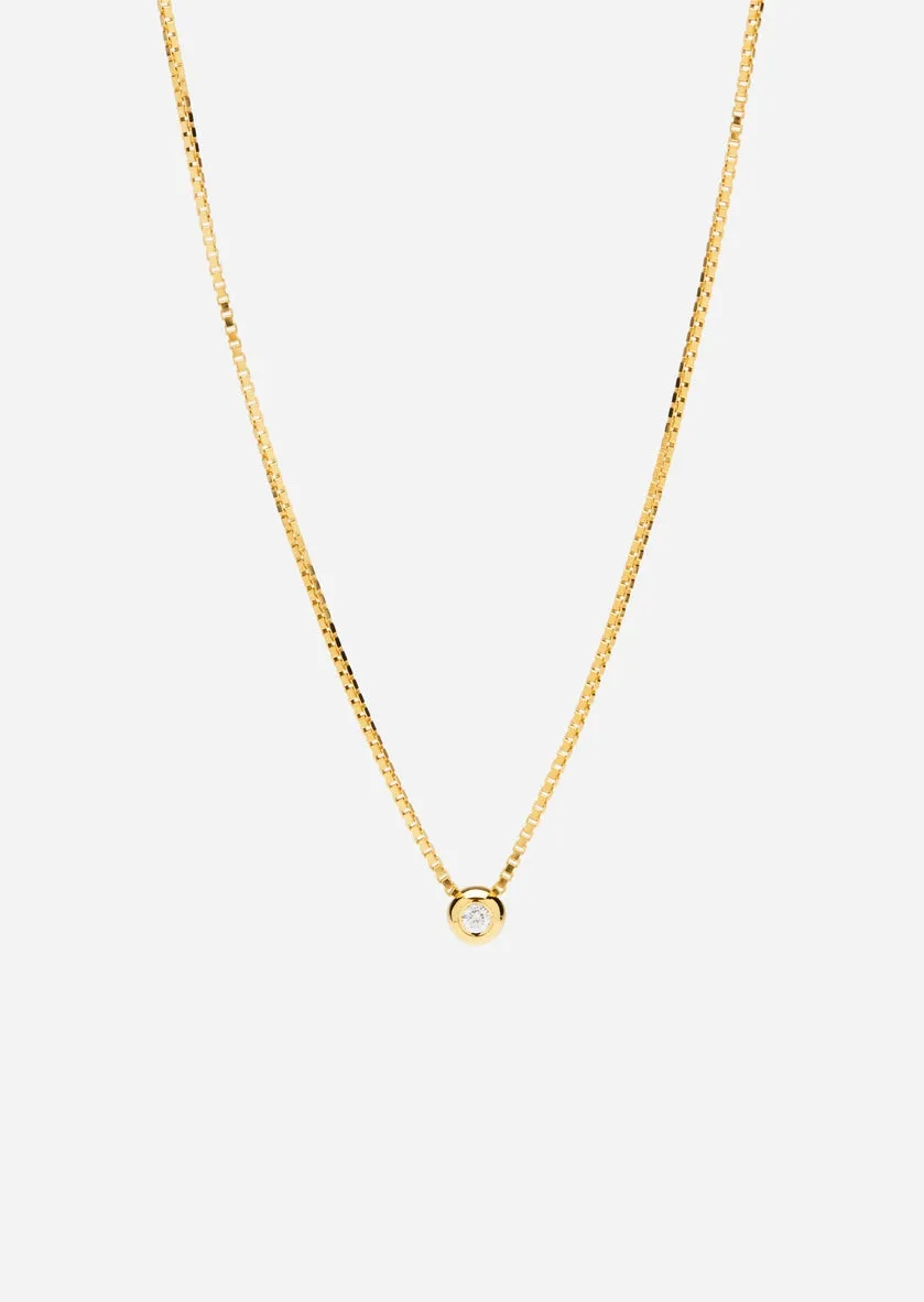 Météorite Diamond Necklace – Gold Vermeil sold by Skultuna