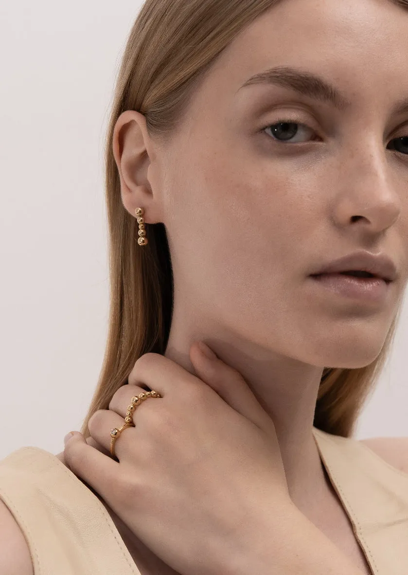 Météorite Continuum Earrings - Gold Vermeil sold by Skultuna product image thumbnail 5