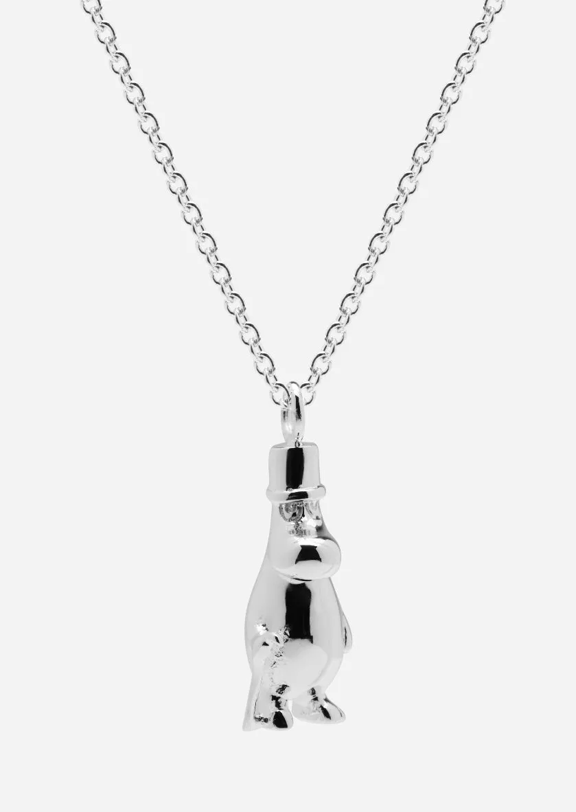 Moomin x Skultuna - Silver Plated - Muminpappa Necklace sold by Skultuna product image thumbnail 4
