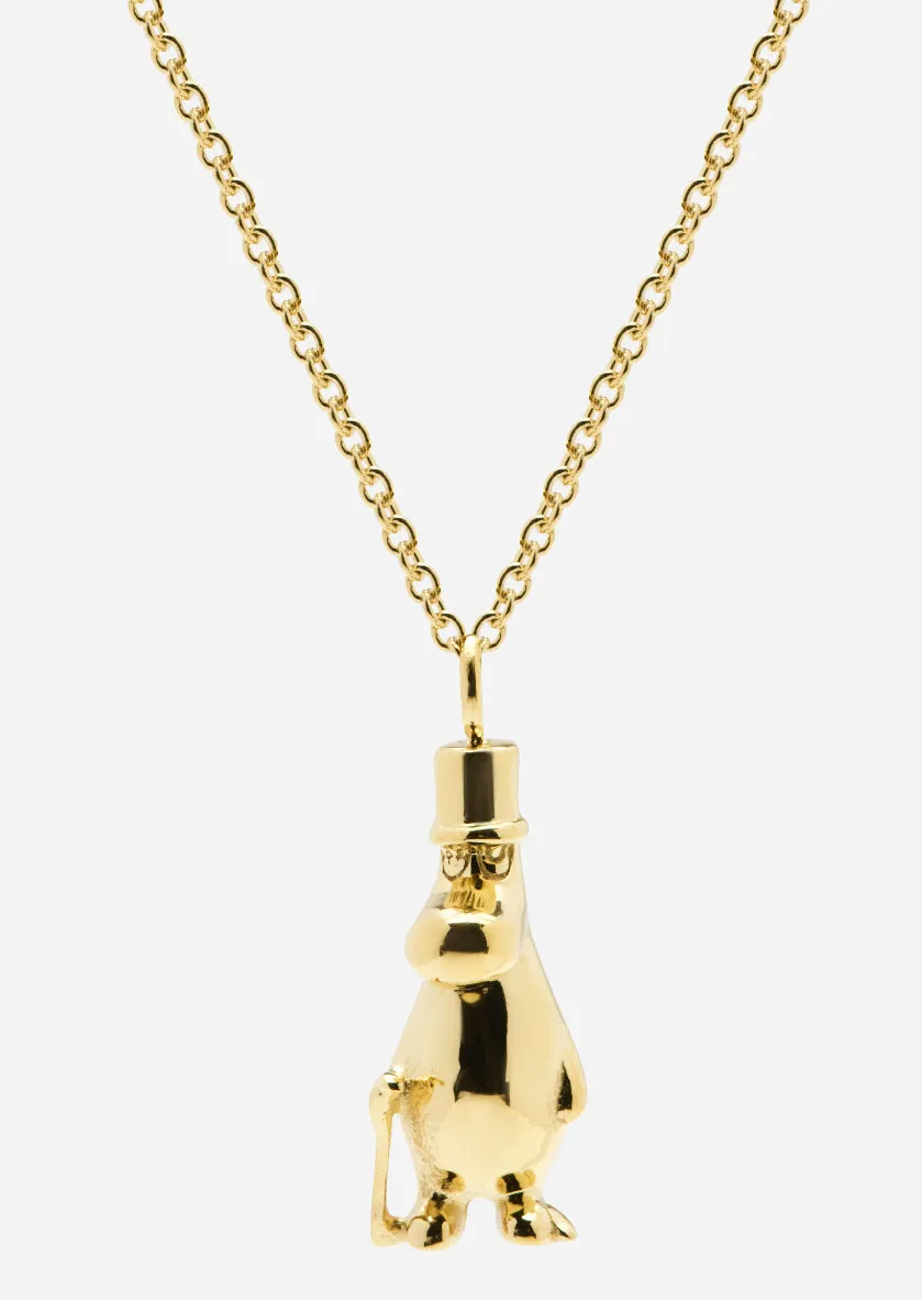 Moomin x Skultuna - Gold Plated - Muminpappa Necklace sold by Skultuna product image thumbnail 2