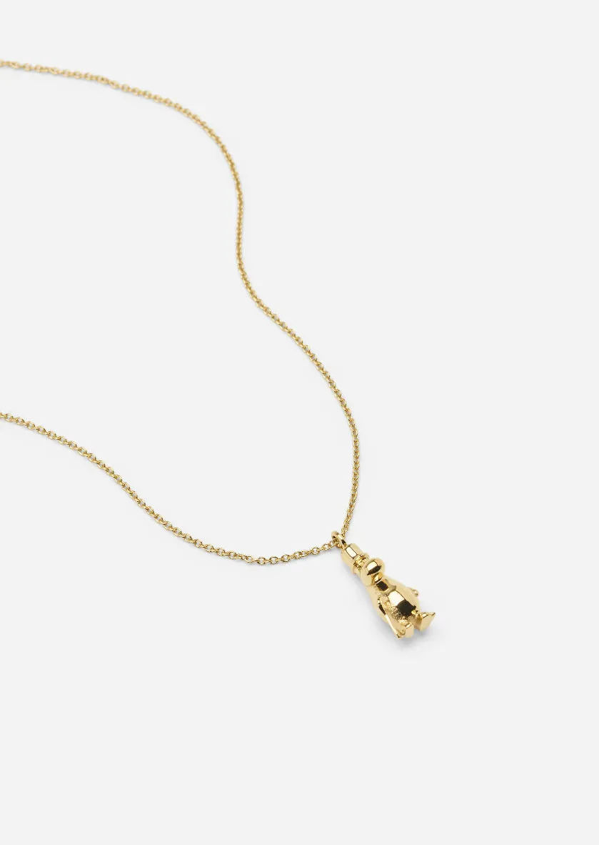 Moomin x Skultuna - Gold Plated - Muminpappa Necklace sold by Skultuna