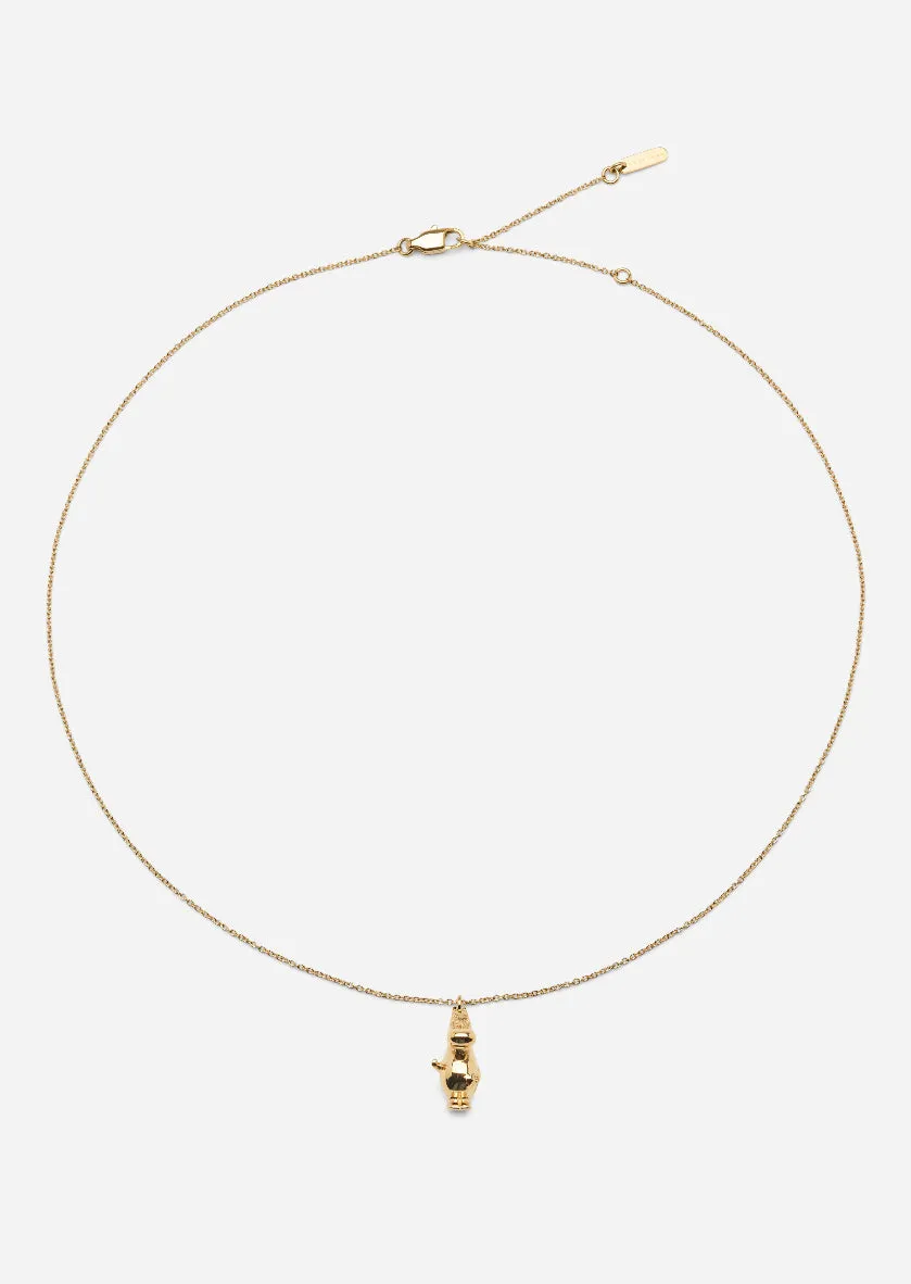 Moomin x Skultuna - Gold Plated - Mumintrollet Necklace sold by Skultuna product image thumbnail 3