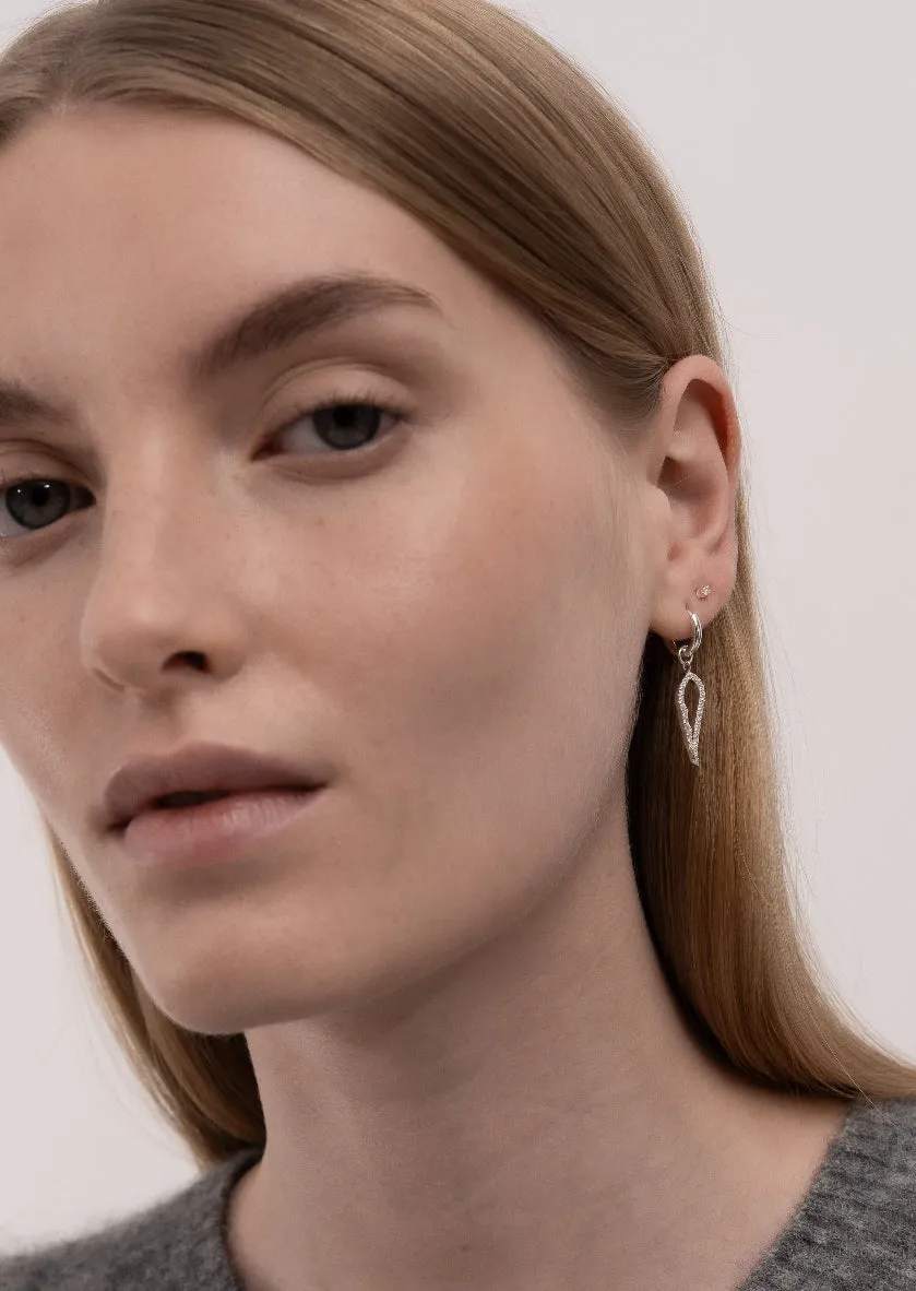 Pavé Symbol - Angel Wings Earrings – Sterling Silver sold by Skultuna product image thumbnail 5