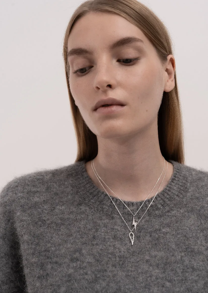 Pavé Symbol - Angel Wings Necklace – Sterling Silver sold by Skultuna product image thumbnail 2