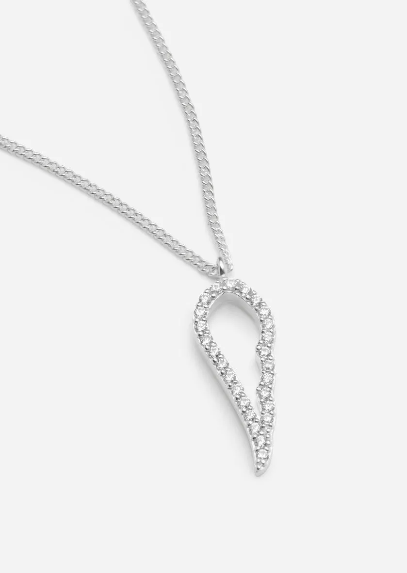 Pavé Symbol - Angel Wings Necklace – Sterling Silver sold by Skultuna product image thumbnail 3