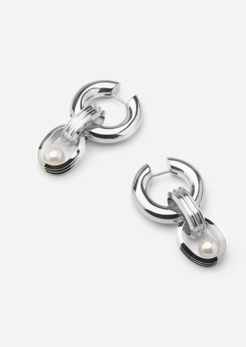 Hoop Earrings - Déco - Silver Plated sold by Skultuna product image thumbnail 2