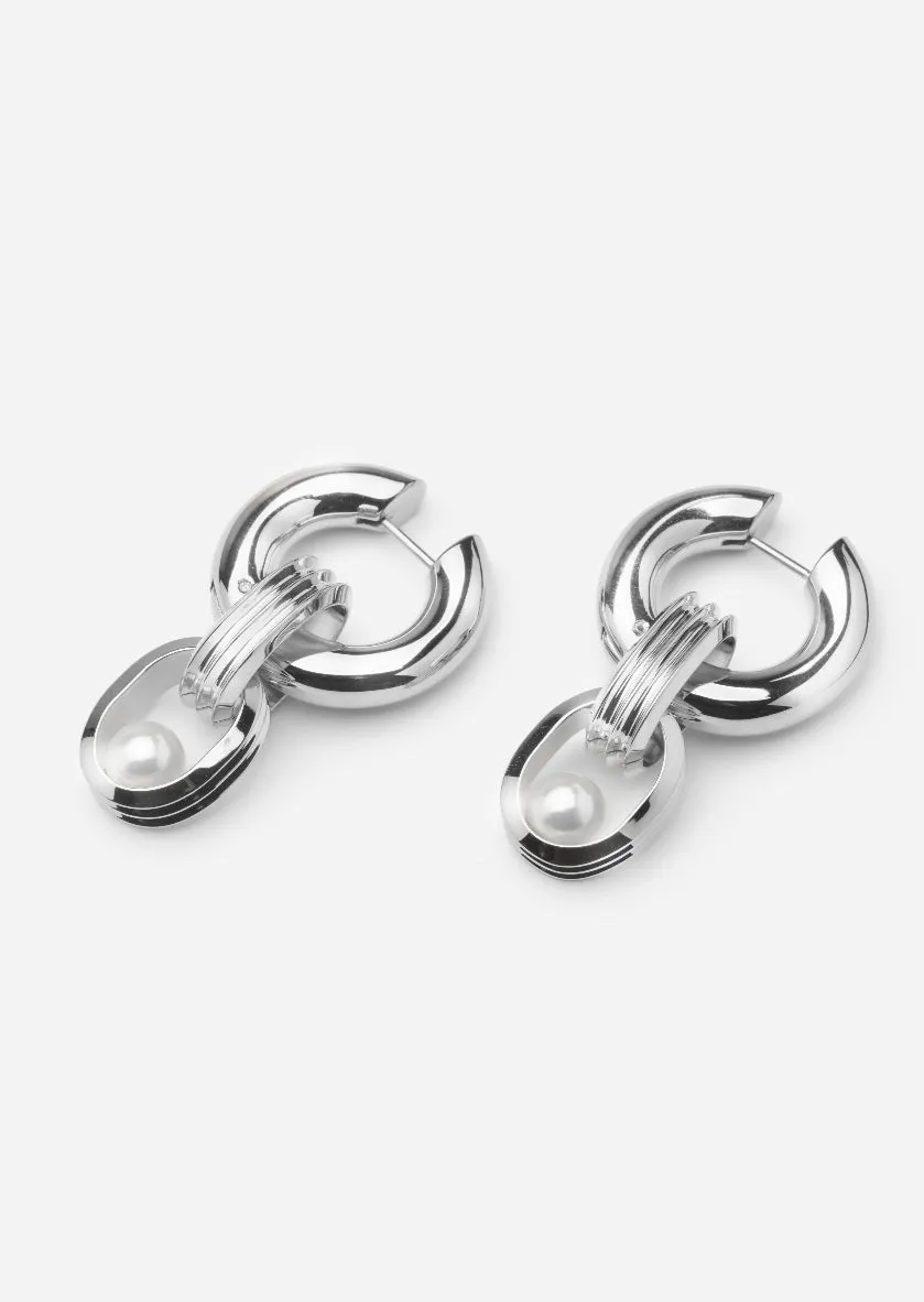 Hoop Earrings - Déco - Silver Plated sold by Skultuna product image thumbnail 3