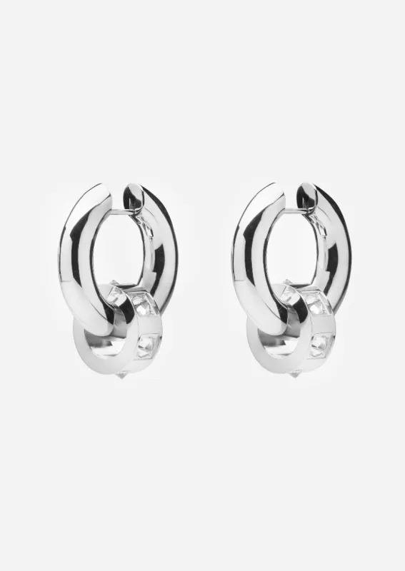 Hoop Earrings - Anneau - Silver Plated sold by Skultuna