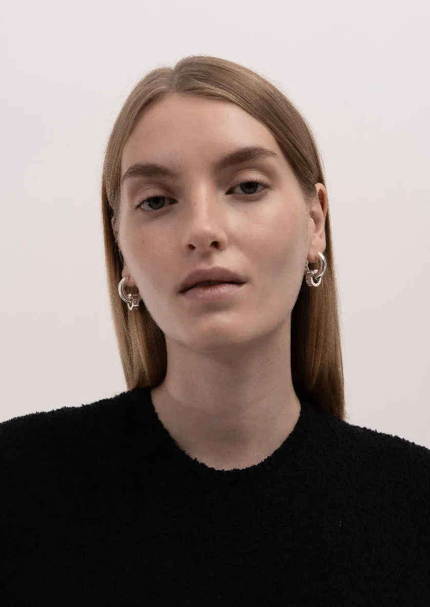 Hoop Earrings - Anneau - Silver Plated sold by Skultuna product image thumbnail 2