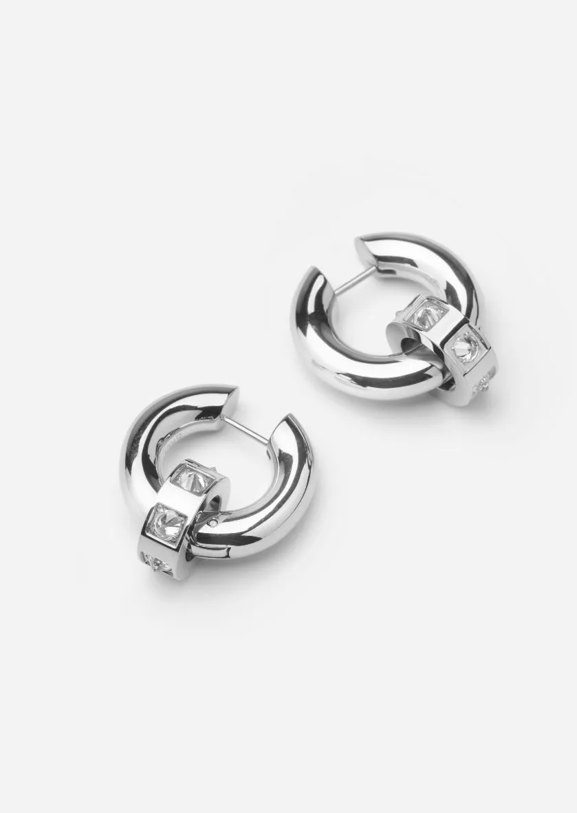 Hoop Earrings - Anneau - Silver Plated sold by Skultuna product image thumbnail 3