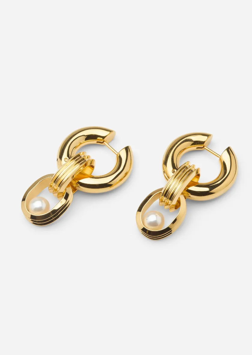 Hoop Earrings - Déco - Gold Plated sold by Skultuna product image thumbnail 4