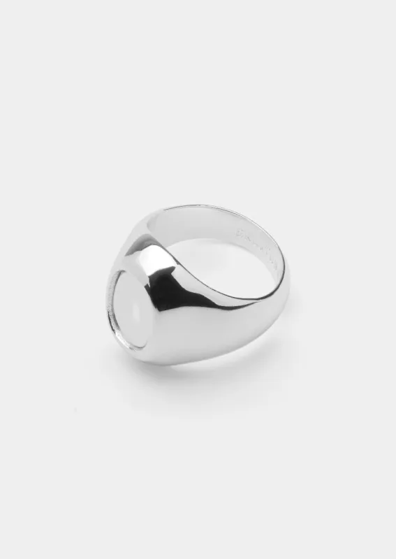 Latour Signet Ring Oval – Silver Plated made by Skultuna