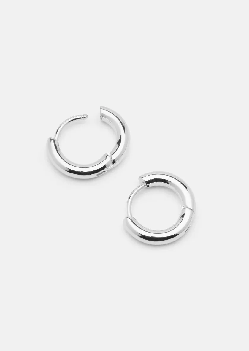 Hoop Earrings - Silver Plated - Small sold by Skultuna product image thumbnail 3