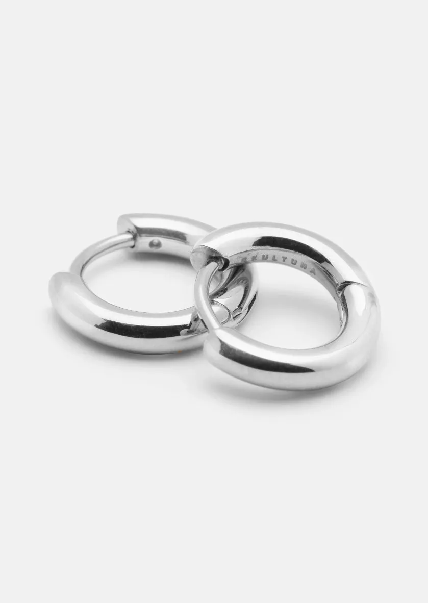 Hoop Earrings - Silver Plated - Small sold by Skultuna product image thumbnail 2