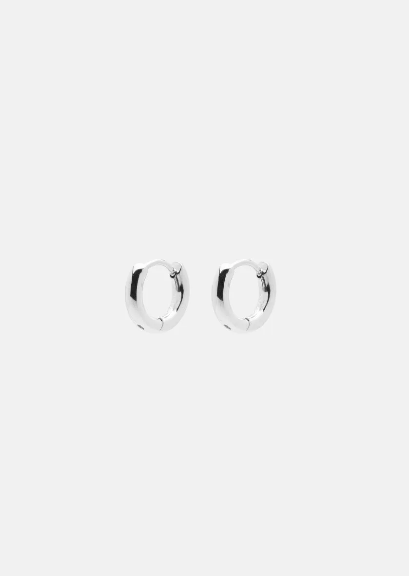 Hoop Earrings - Silver Plated - Small sold by Skultuna