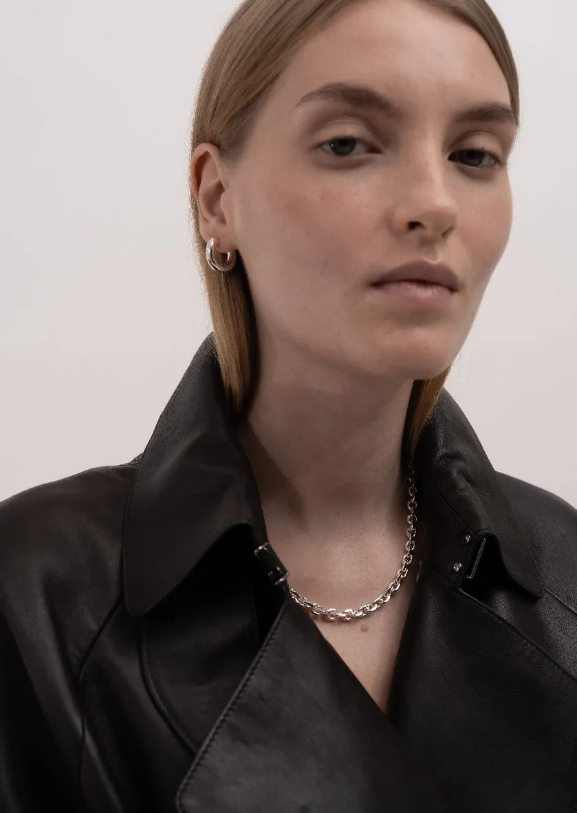 Hoop Earrings - Silver Plated - Large sold by Skultuna product image thumbnail 2