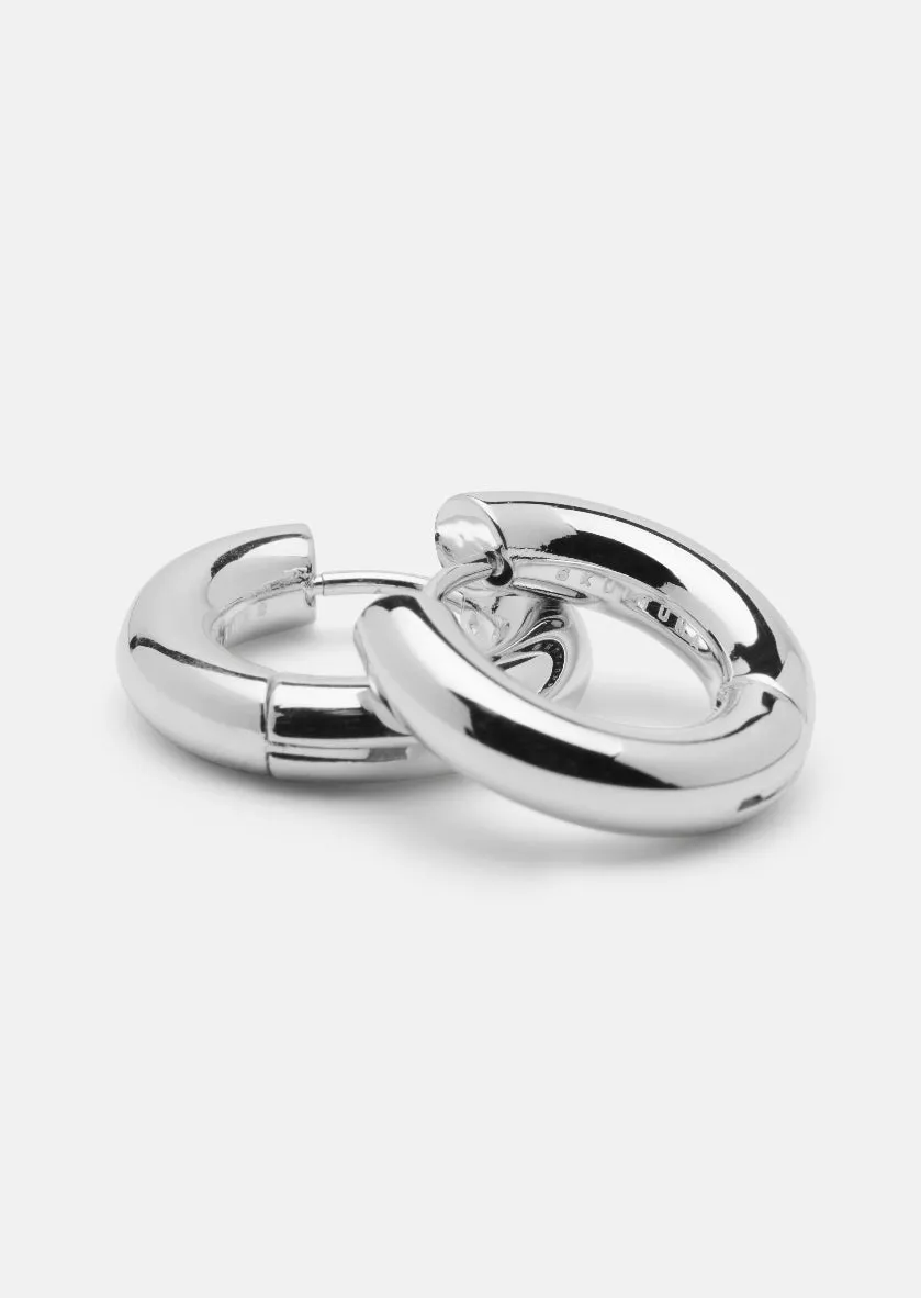 Hoop Earrings - Silver Plated - Medium sold by Skultuna product image thumbnail 2