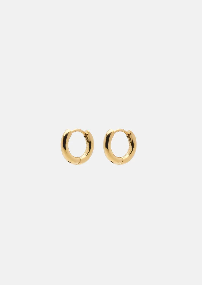 Hoop Earrings - Gold Plated - Small sold by Skultuna