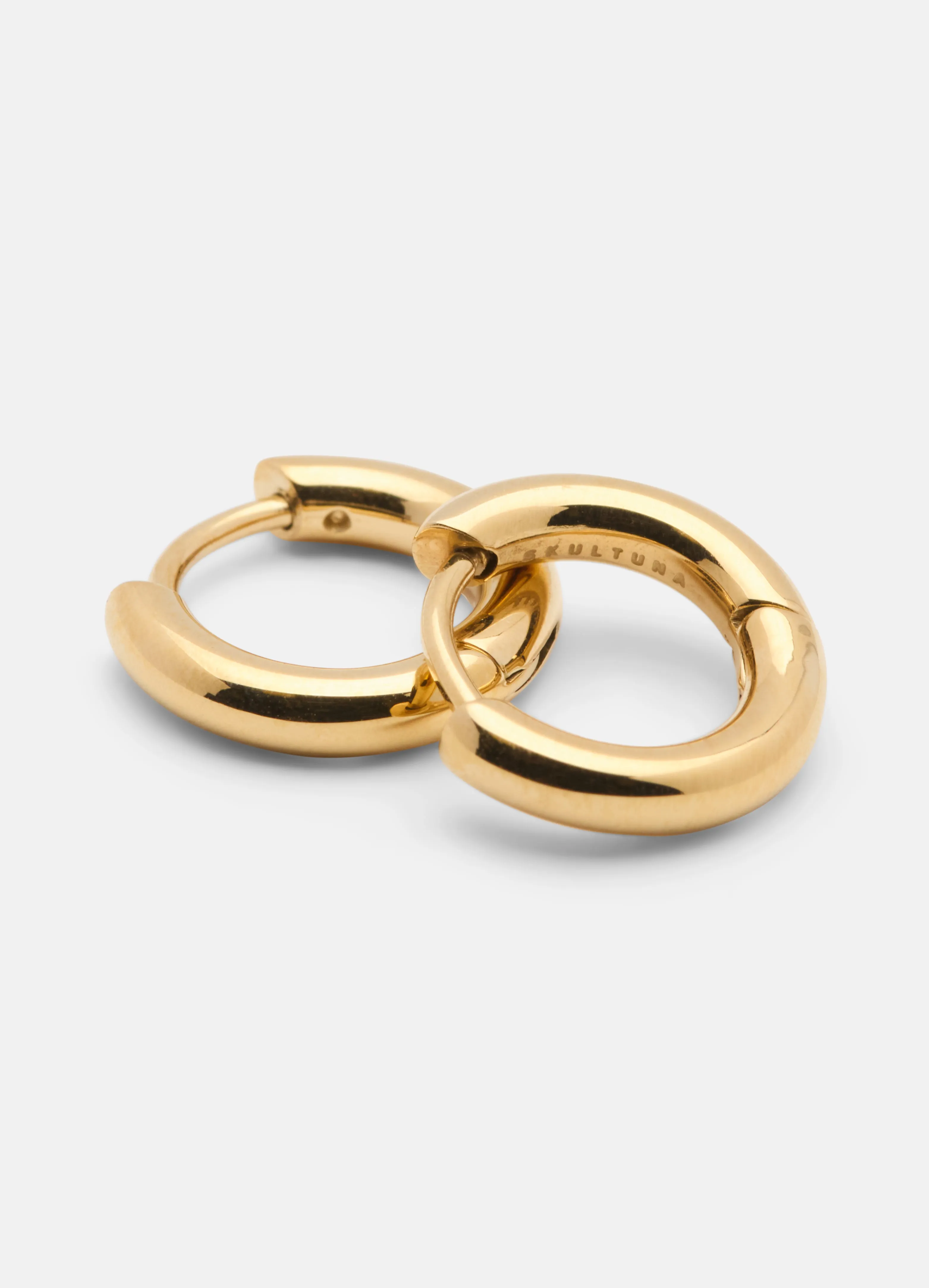 Hoop Earrings - Gold Plated - Small sold by Skultuna product image thumbnail 3